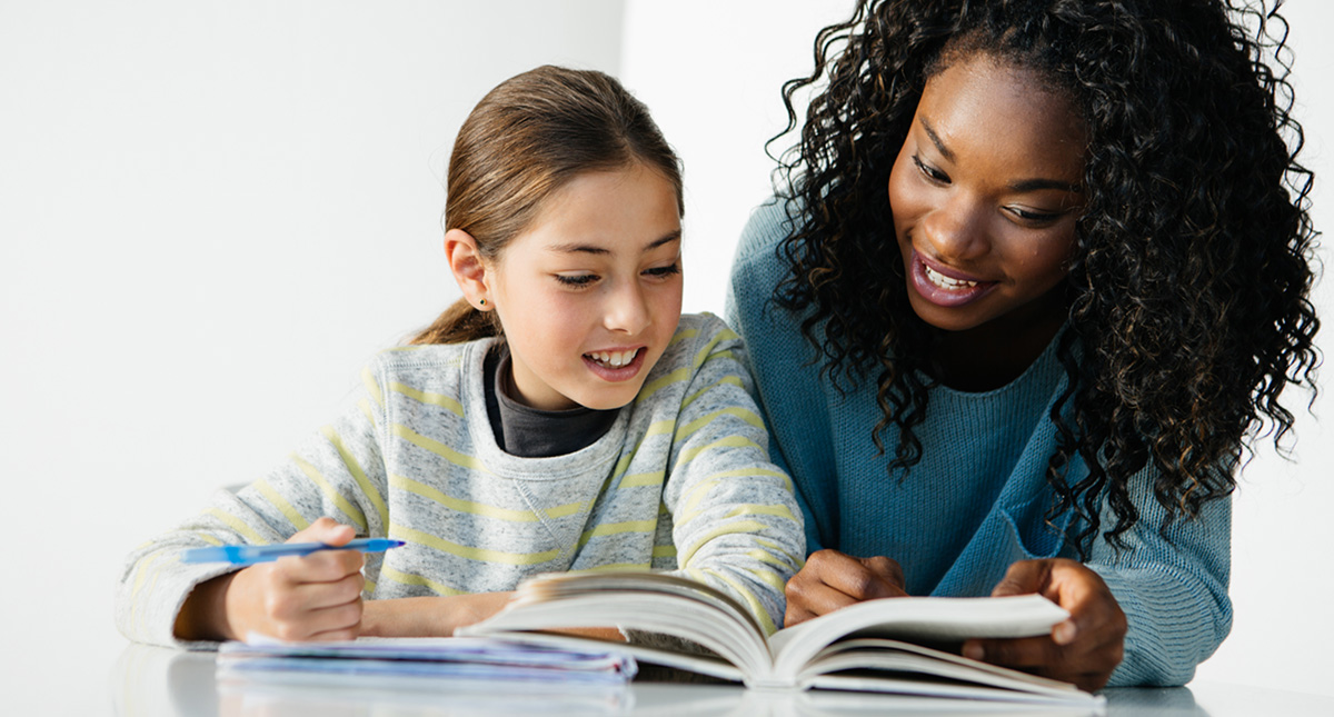 Teaching child on how to read